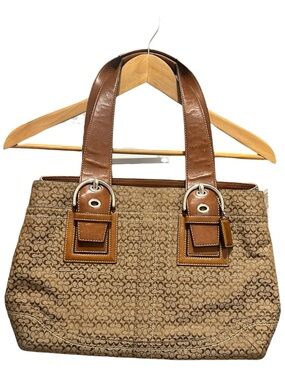 Y2K Coach Satchel Pleated Handbag